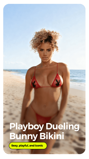 playboy dueling bunny bikini